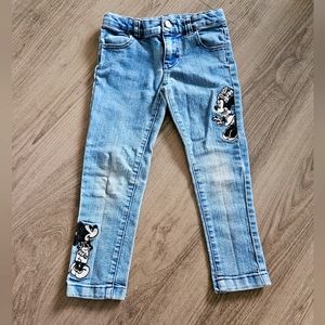 Disney Embroidered Mickey and Minnie Jeans 4